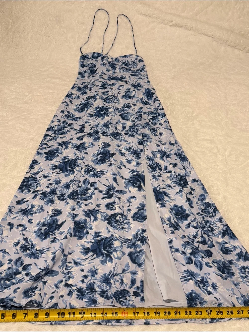 Abercrombie & Fitch Blue and White Floral Maxi Dress